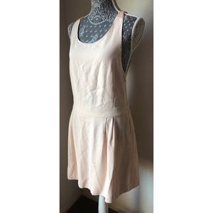 SEZANE Pink Pleat Open Back Dress Sz 42 M 8 10
